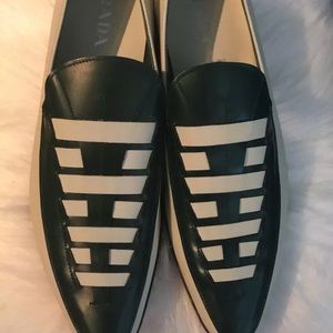 Authentic Prada Men’s Spazollato Bicolo Shoes 9